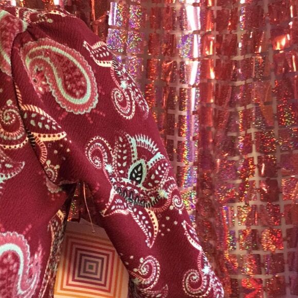 NWT LULAROE NICOLE dress in size small in a paisley design - Picture 6 of 14